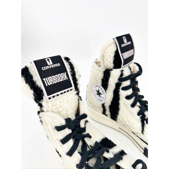 Converse x DRKSHDW Turbodrk Square-Toe Sneakers Black White - Picture 7 of 7